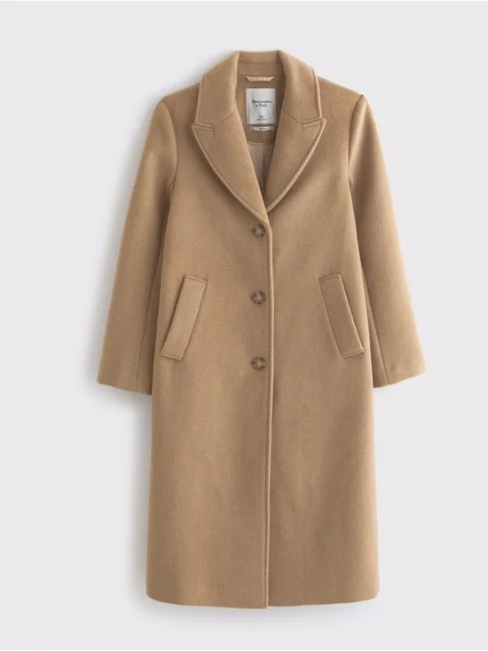 Abercrombie & Fitch The A&F Dad Coat in Camel size M - Picture 5 of 11